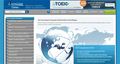 Desktop Screenshot of datec.lavoisier.fr